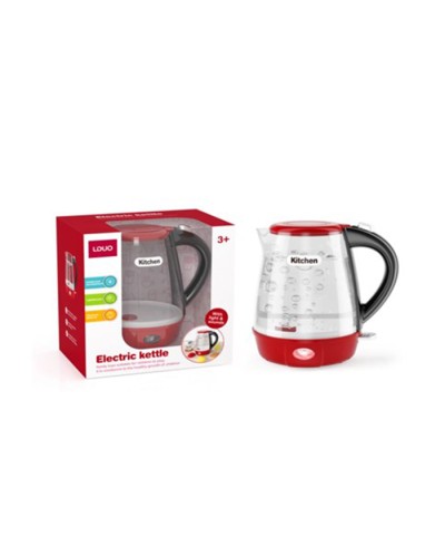 Іграшковий чайник 17 см зі звуком та світлом, на батарейці, у коробці 19х20х12,5 см