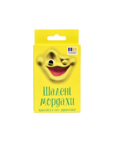 Гра настільна «Шалені мордахи» розважальна, у коробці 13х7,5х1,5 см, ТМ Strateg