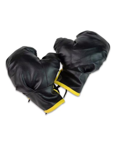 Боксерські рукавички «NEW» жовто-чорні, ТМ Strateg
