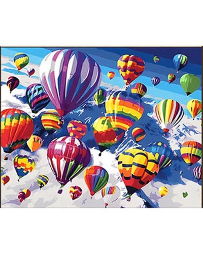 Набір з алмазною мозаїкою «Дивовижні повітряні кулі» 30х40 см, ТМ Strateg
