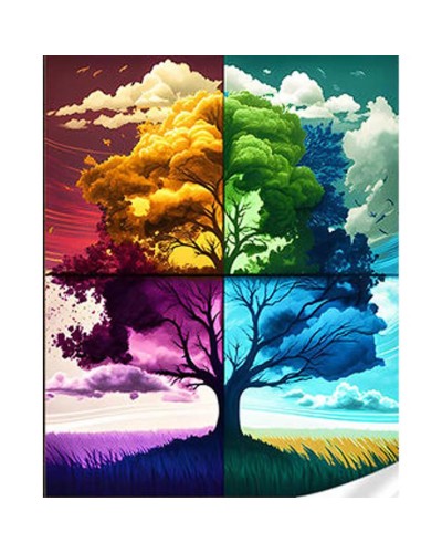 Набір з алмазною мозаїкою «Дерево пори року» 30х40 см, ТМ Strateg