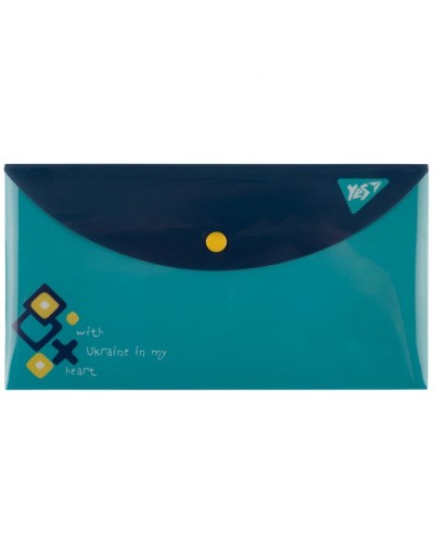 Папка-конверт «Ukraine» А6 на кнопці, ТМ Yes