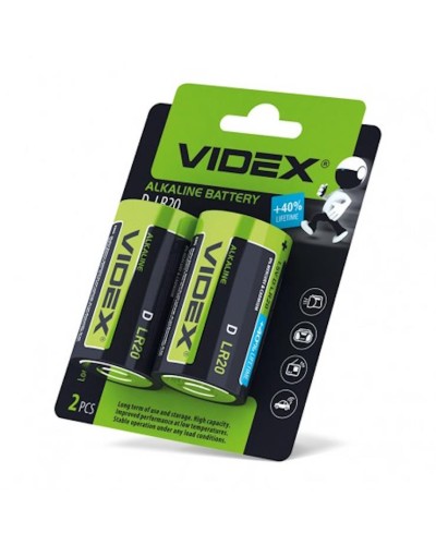 Батарейка «Videx» LR 20 2shrink