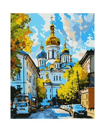 Картина за номерами «Ранок у Києві» 40х50 см, SANTI