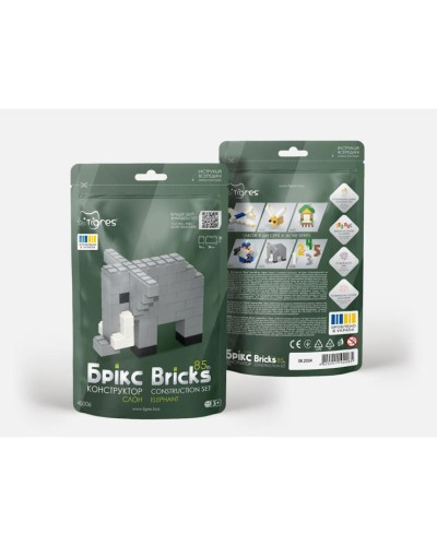 Конструктор «Брікс. Слон» на 85 елементів, ТМ Тигрес