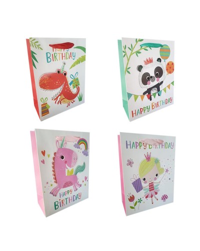 Пакет паперовий 18x8,5x24 см, в асортименті, TM Leader