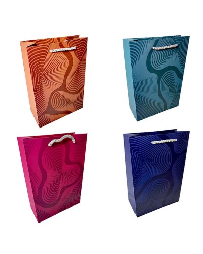 Пакет паперовий 16,5x7,5x25,5 см, в асортименті, TM Leader