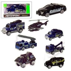 Машина «Військова техніка» 7,5 см 1:64 металева, в асортименті, у коробці 10х5х4 см, 24 шт у дисплеї 21х17х16,5 см, АВТОПРОМ