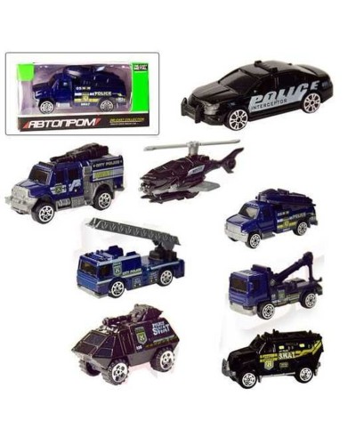 Машина «Військова техніка» 7,5 см 1:64 металева, в асортименті, у коробці 10х5х4 см, 24 шт у дисплеї 21х17х16,5 см, АВТОПРОМ