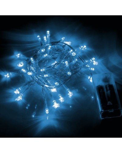 Гірлянда - нитка 2,8 м на 41 LED-лампочку холодно-біла на 1 статичний режим, на батарейках, Yes! Fun