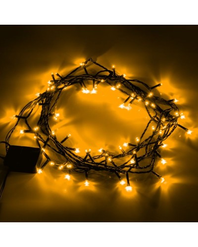 Електрогірлянда «Нитка» 4,9 м на 70 LED-лампочок тепло-біла на 8 режимів мерехтіння, Yes! Fun