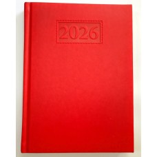 Щоденник датований «GENTLE 2026» A5 на 336 сторінок з обкладинкою зі шкірзаму, червноний, ТМ Buromax