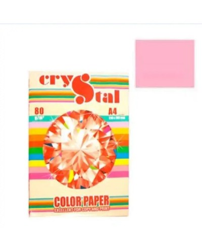 Папір кольоровий А4 100 аркушів 80 г/м2, пастель рожевий, SPECTRA COLOR