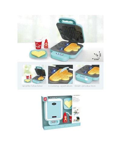 Іграшкова вафельниця 22,5х15х5 см з музикою, світлом та звуком, з аксесуарами, на батарейці, у коробці 31х26х7 см