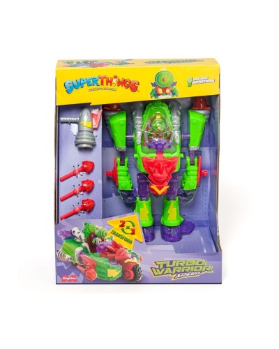 Ігровий набір «Супербот-трансформер Швидкість»: робот-трансформер, фігурка, аксесуари, у коробці 21х11х27 см, SUPERTHINGS