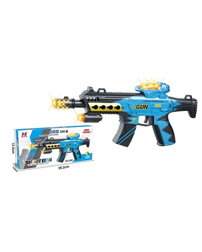 Іграшковий автомат зі світлом, на батарейці, у коробці 29,2х3,6х13,5 см