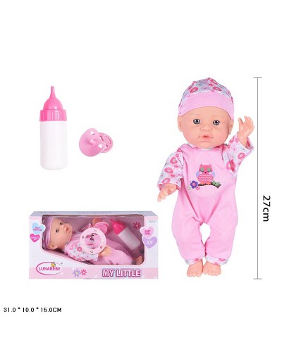 Пупс 27 см з аксесуарами, в асортименті, у коробці 31х10х15 см