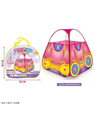 Намет «Карета принцеси» 80х99х80 см, у сумці 36х37 см