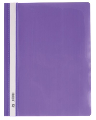 Папка-швидкозшивач з прозорим верхом А4 пластикова 160 мкм, фіотлетова, ТМ Buromax