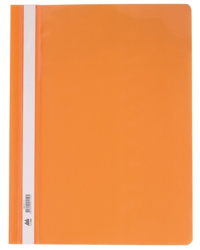 Папка-швидкозшивач з прозорим верхом А4 пластикова 160 мкм, помаранчева, ТМ Buromax