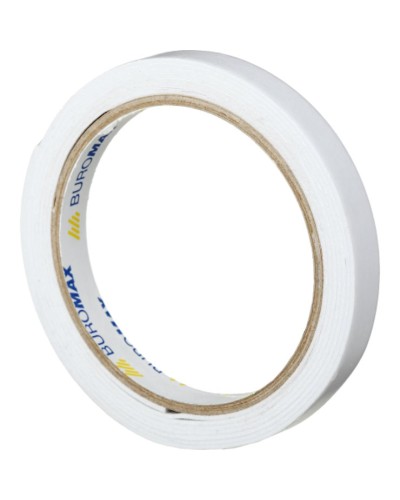 Стрічка-скотч клейка 12мм х 2 м двостороння на пінній основі, ТМ Buromax