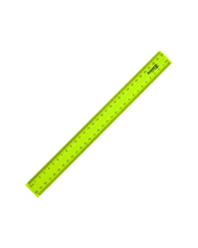Лінійка пластикова 30 см жовта, TM Axent