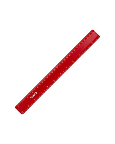 Лінійка пластикова 30 см матова бордова, TM Axent