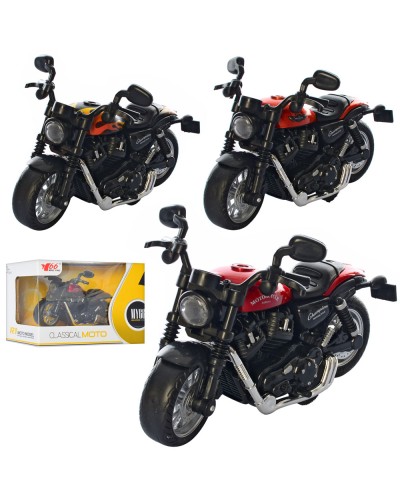 Мотоцикл 12 см металевий інерційний, в коробці 15х10,5х8 см