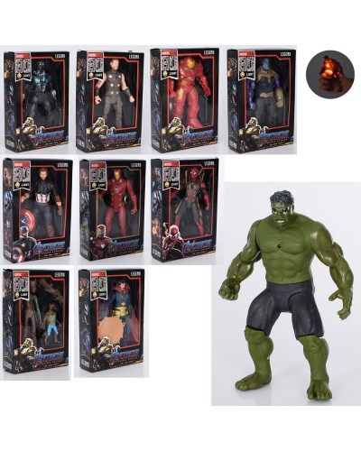 Супергерой «AV» 16 см зі світлом, на батарейці, в асортименті, у коробці 13х20х5 см