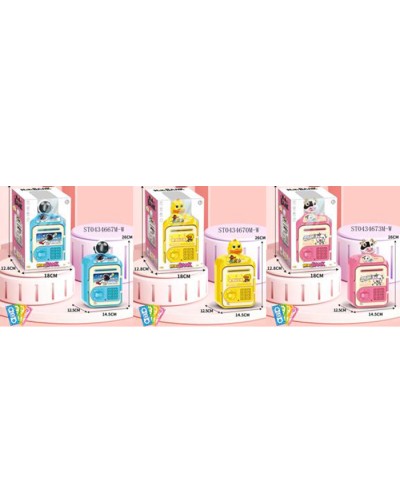 Скарбничка «Банківський термінал» 26х14,5х12,5 см музична зі світлом, затягує купюри, на батарейці, в асортименті, у коробці 18х27х13 см