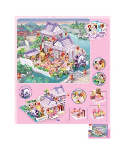 Конструктор «Кафе з колесом оогляду» 29,8 см на 981 деталь з фігурками, у коробці 62х43х9 см, SLUBAN