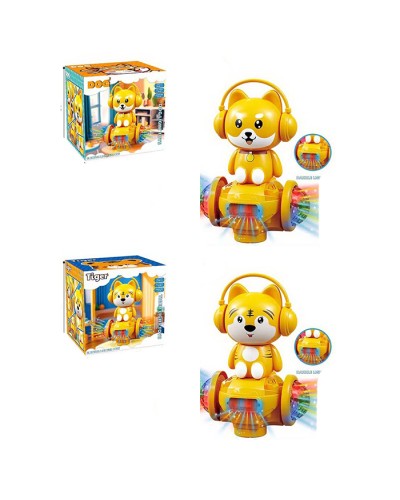 Музична тваринка 22 см з 3D-світлом, їздить, на батарейці, в асортименті, у коробці 15,5х15х12,5 см