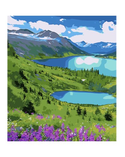 Картина за номерами «Гірське повітря» 30х40 см, ТМ Strateg