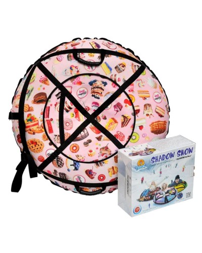 Тюбінг «Оксфорд Кексики» з ПВХ діаметром 1 м з максимальним навантаженям до 110 кг, у коробці 45х17х33 см