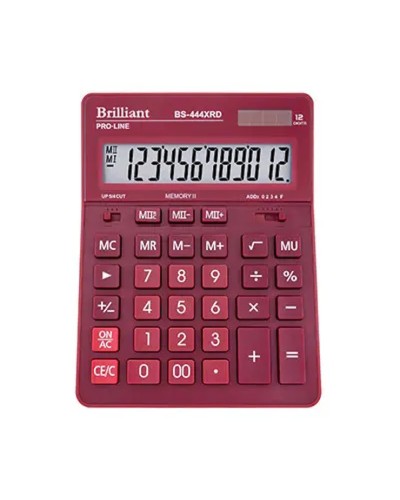Калькулятор «Brilliant» 15,5х20,5 см, BS-444XRD