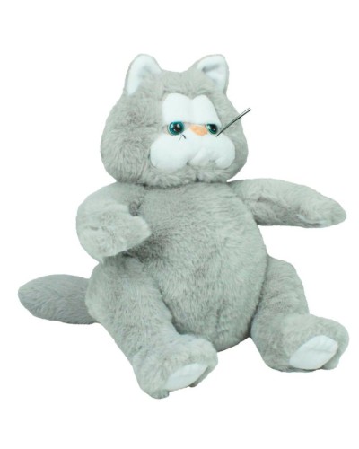 М`яка іграшка «Кіт сидячий» 26 см сірий, ПП Копиця