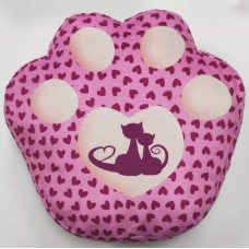 М`яка іграшка «Лапа-антистрес» 28х31х10 см з принтом, рожева, ПП Копиця