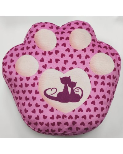 М`яка іграшка «Лапа-антистрес» 28х31х10 см з принтом, рожева, ПП Копиця