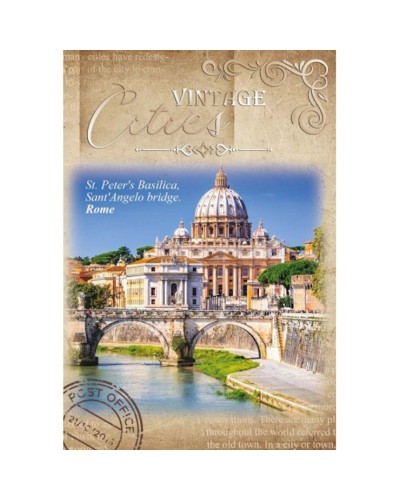 Блокнот «CITIES» А6 на 32 аркуші у клітинку на скобі з м'якою обкладинкою, в асортименті, ТМ Рюкзачок