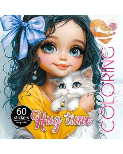 Розмальовка на 8 аркушів з наліпками на скобі 20х20 см, ТМ Мандарин