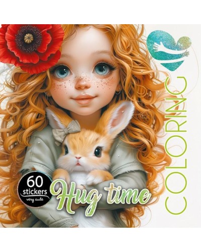 Розмальовка на 8 аркушів з наліпками на скобі 20х20 см, ТМ Мандарин