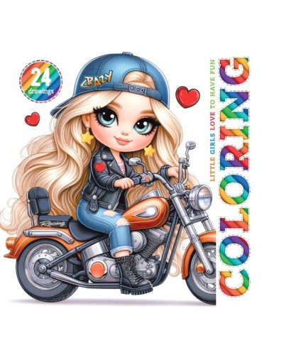 Розмальовка-блокнот на 24 аркуші на склейці 14х14 см, ТМ Мандарин