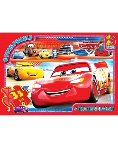 Пазли «Тачки» на 35 елементів, ТМ G-Toys