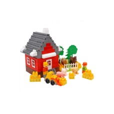 Конструктор «Ферма» на 130 деталей з фігурками та машинкою, у пакеті 20,5х20,5х35 см, ТМ Технок