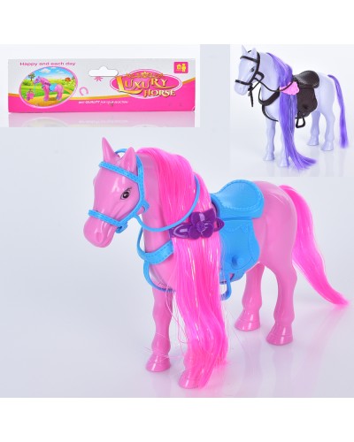 Конячка 19 см з аксесуариами, в асортименті, у пакеті 25х20х5 см