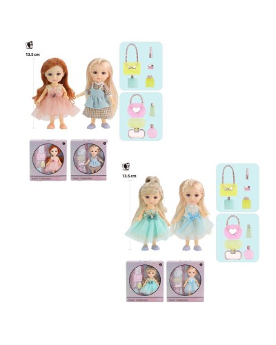 Лялька 15 см шарнірна з аксесуарами, в асортименті, у коробці 18х20х6 см