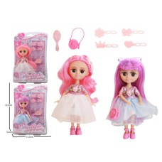 Лялька 15 см шарнірна з аксесуарами, в асортименті, на листі 16х22х5 см