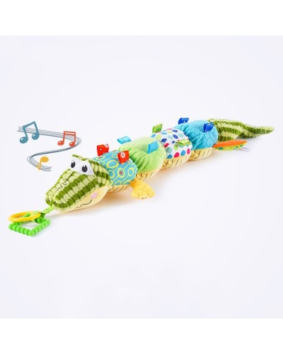 Підвіска «Крокодил» 60 см з музикою та пискавкою, шарудить, на батарейці, у пакеті 22х28х10 см