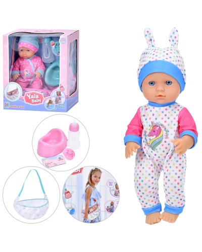 Пупс 31 см з люлькою, горщиком, пляшечкою та соскою, п'є, пісяє, в асортименті, у коробці 26,5х29,5х14,5 см