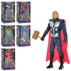 Супергерой «AV» 19 см шарнірний зі світлом, на батарйці, в асортименті, у коробці 20,5х12,5х5,5 см